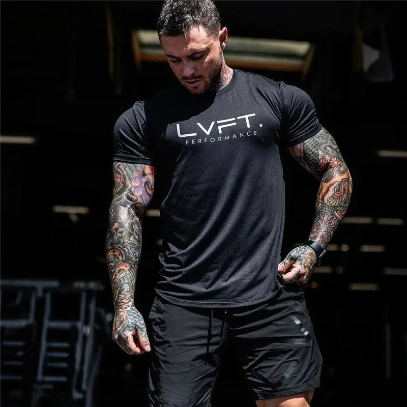 Summer T shirt Jogger Quick Dry Sport Shirt Men Fitness Running Shirt Man Fit Short Sleeve Train T Shirt Mens Sportswear Tops