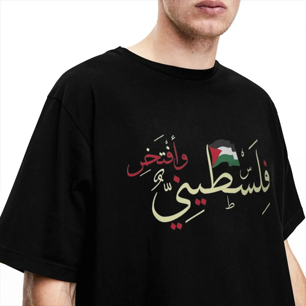 Palestine Flag T-Shirt Hipster T Shirts Short Sleeves Y2K Casual Tshirt Summer Cotton O Neck Oversize Clothes