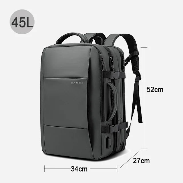 BANGE Expandable Men's Backpack Waterproof 17.3 in Laptop Backpack Man Large Capacity Hiking Travel Bag Male Backpacks for Men