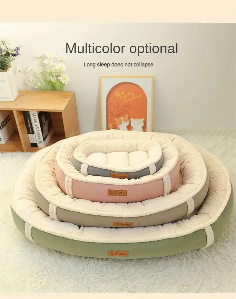 Dog Beds Sofa Accesorios Para Perros Supplies Kennel House Easy to Clean Splash Medium Puppy Imitation Suede For Odor Prevention