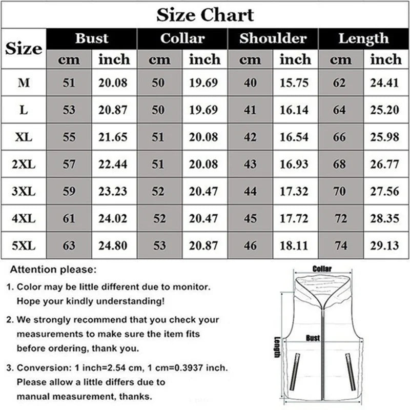 Fashion Men's Custom Your Logo  Casual Jacket Fashionable Warm Down Vest Slim Fit Sleeveless Thicken Stand Collar Vest Jacket