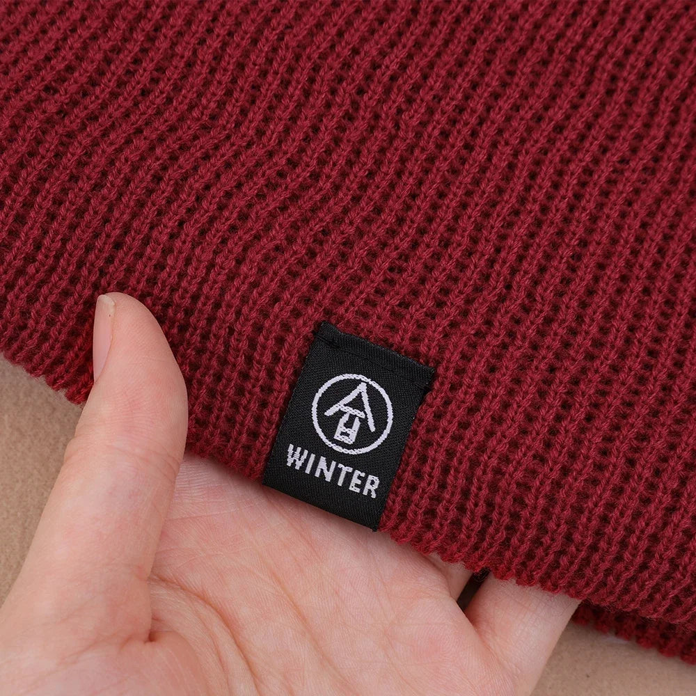 Winter Plush Muffler Woolen Knitting Neck Cover Fashion Solid Color Men Women Cold-proof Scarf Outdoors Warm Cycling Neckerchief