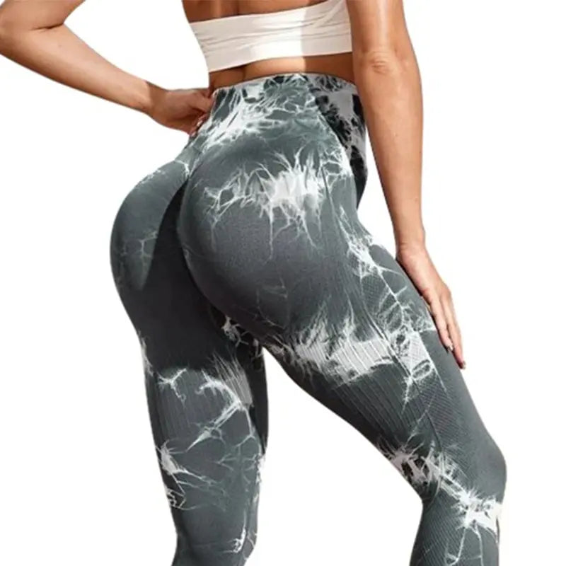 Seamless Tie Dye Leggings Women Sexy Fitness Gym Legging Push up High waist Leggings Sport Pants Women Clothing