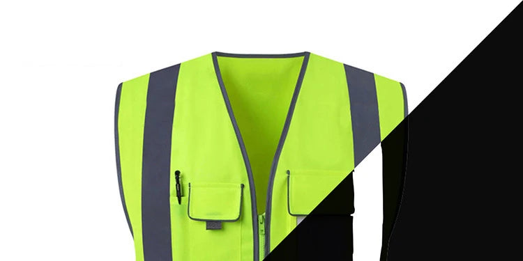 Size S-4XL High Visibility Road Working Reflective Vest Outdoor Motorcycle Cycling Safety Waistcoat Clothing Reflective Jacket