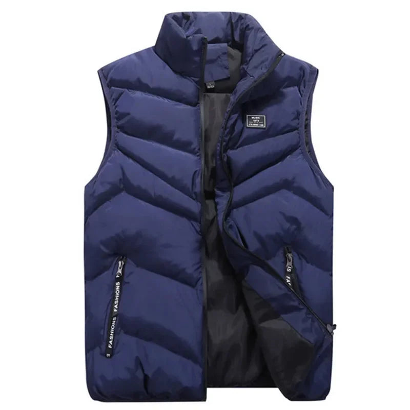 Crocodile brand Plus size vest Mens Jacket Sleeveless Vests  Jackets men Casual Coats Mens Vest Man Cotton Thicken Waistcoat 8XL