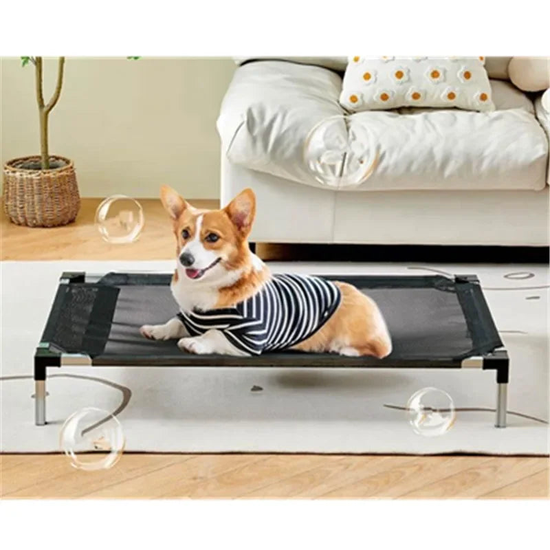 Elevated Bed for Large Dogs Folding Pet Camping Bed Cat House Moistureproof Portable Dog Bed Removable Washable Dog Accessories