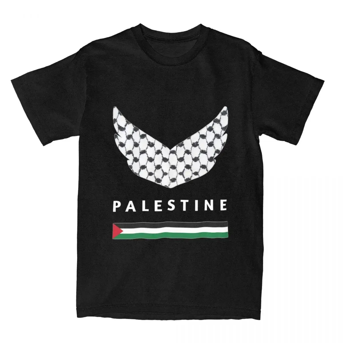 Palestine T-Shirt Beach Palestinian flag and keffiyeh Basic T-Shirts Cotton Popular Tee Shirt Men Short Sleeve Casual Clothes