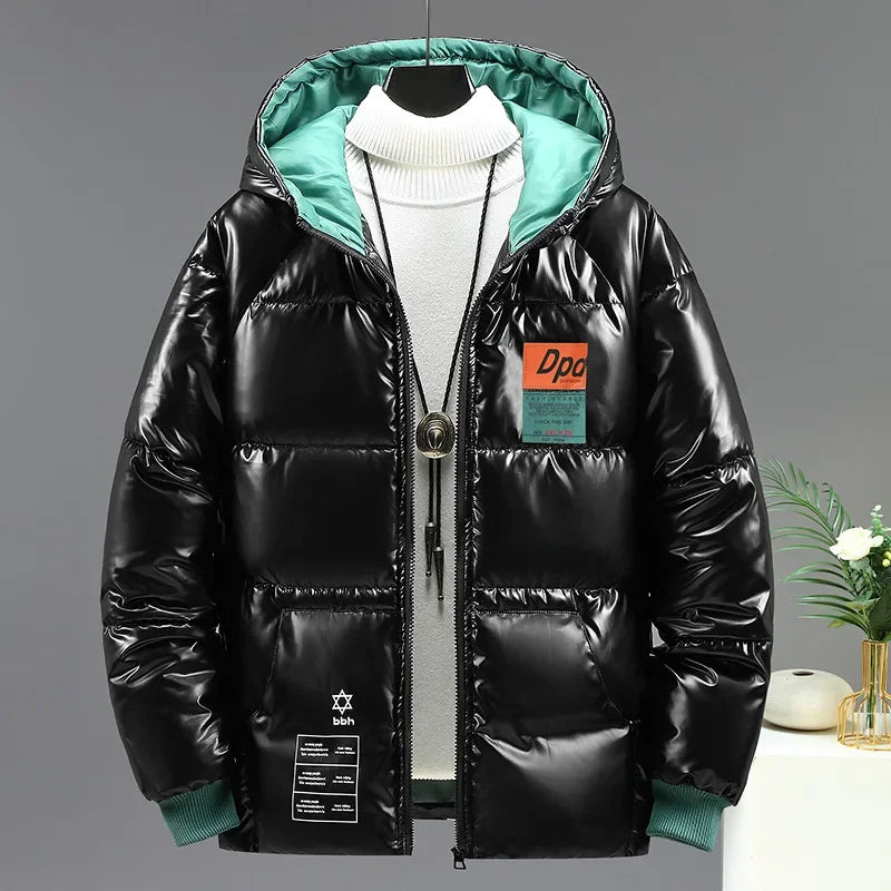 Brand Thicken Mens Parkas Jacket Oversized Warm Winter Puffer Coats Men 2024 Harajuku Fashion Male Loose Cotton Padded Jackets