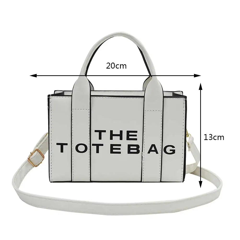 The Tote Bag For Women Trendy PU Leather Handbag Luxury Top Handle Satchel Purse Casual Crossbody Bag Casual Simple Shoulder Bag