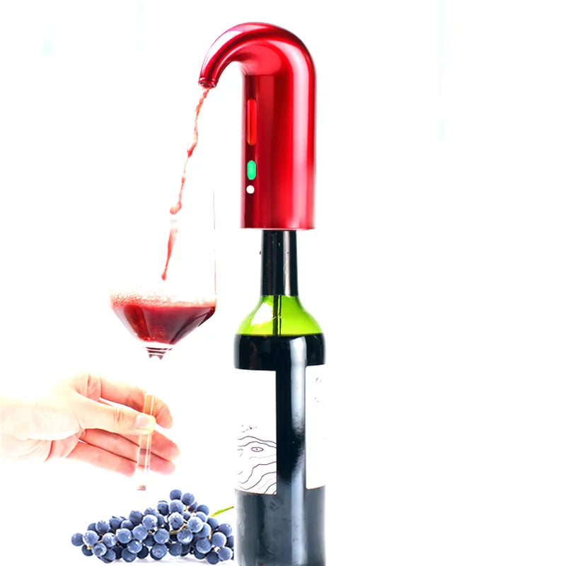 2023 INS Hot Bar Wine Accessories Tools For Rechargeable One Touch Button Decanter Wine Pump Electric Wine Aerator