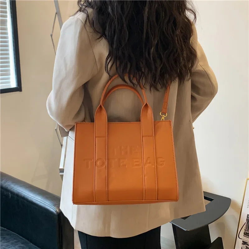 Fashion Leather Large Capacity Women Handbags Designer Letters Shoulder Crossbody Bags Luxury Big Shopper Women Tote Bag Shopper