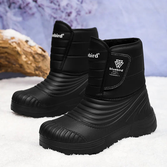 New Men's Winter Boots Warm Plush Snow Boots High Quality Waterproof High-Top Men's Ankle Boots Outdoor Men Hiking Boots Sneaker