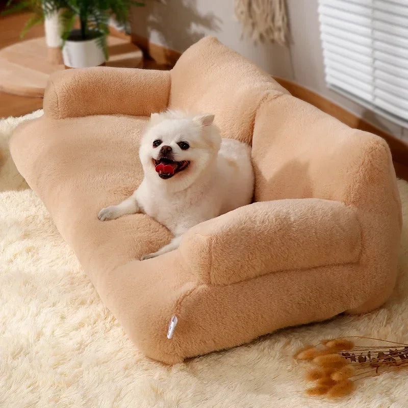 Cat bed House Plush Dog Sofa Beds Washable Warm Pet Dog Nest Cat Beds sofa Comfortable CatS Cushion Dog Sleep winter Furniture