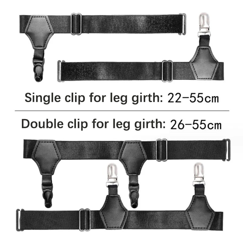 Women Sexy Punk Goth PU Leather Elastic Garter Leg Thigh Ring Clothing Accessory Leg Suspender Sexy Stockings Garters