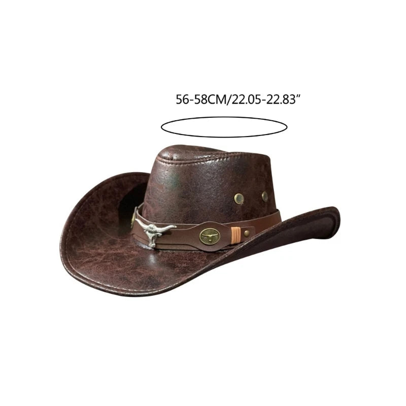 Western Cowboy Hut Niet Jazzs Mädchen Kostüm Cosplay Kappe Ornament Haushaltswaren für weibliche Teenager