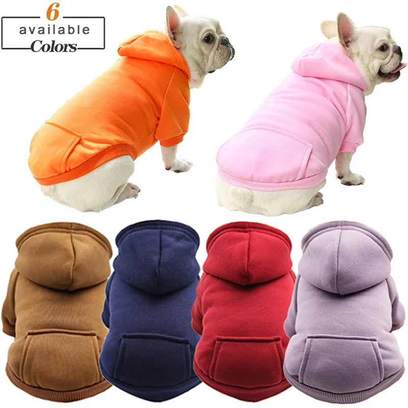 Hunde-Winter-Kapuzenpullover für kleine und mittelgroße Hunde, Haustiermantel, Welpen, Katzenjacke, Kleidung, Chihuahuas, Französische Bulldogge, Kostüm