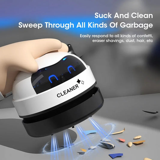 Desk Table Dust Vacuum Handheld Mini Vacuum Cleaner USB Table Sweeper Home Office Desktop Pencil Crumbs Cleaner Vacuum Cleaner