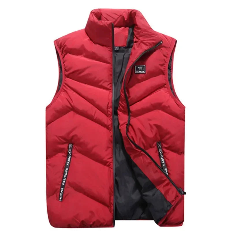 Crocodile brand Plus size vest Mens Jacket Sleeveless Vests  Jackets men Casual Coats Mens Vest Man Cotton Thicken Waistcoat 8XL