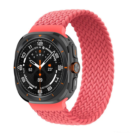 for Samsung Galaxy watch Ultra Strap 47mm Accessories Sport Nylon loop Braided belt correa bracelet Galaxy watch 7 Ultra band