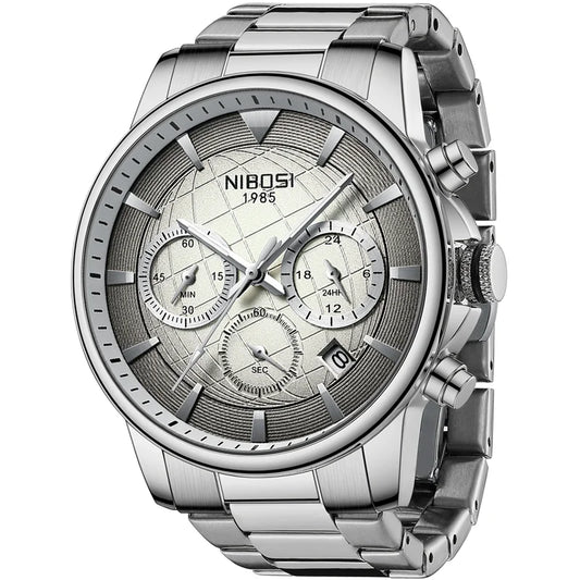 NIBOSI Quartz Watch Men Watches Top Brand Luxury Sports Famous Wristwatch Chronograph Male Clock Wristwatch Relogio Masculino