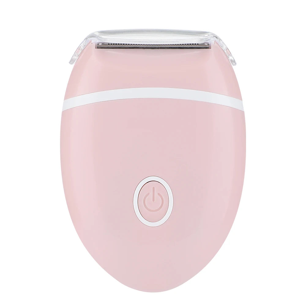 Portable Electric Hair Removal Epilator Women Cordless Wet/Dry Permanent Painless Face Body Hair Pink Trimmer Detachable Head