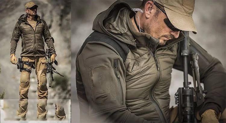 Tactical Jacket Isg 2.0 Soft Shell Jacket Double-Sided Plush Coat Detachable Hat Outdoors Camping Hunting Mountaineering Jacket