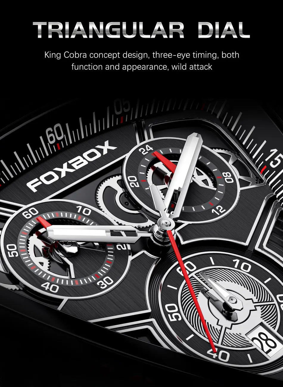 2024 Top Brand Luxury Big Dial Chronograph Quartz Watch Men Sports Watches Military Male Wrist Watch Clock Man Relogio Masculino