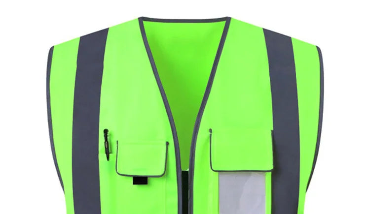 Size S-4XL High Visibility Road Working Reflective Vest Outdoor Motorcycle Cycling Safety Waistcoat Clothing Reflective Jacket