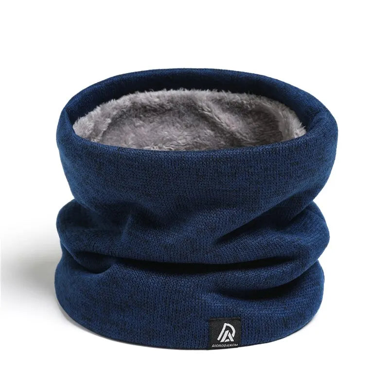 Unisex Massiver Kaschmir Plüsch Warmer Winter Ring Schal Frauen Männer Gestrickte Vollgesichtsmaske Snood Halstücher Bufanda Dicker Schalldämpfer Neu