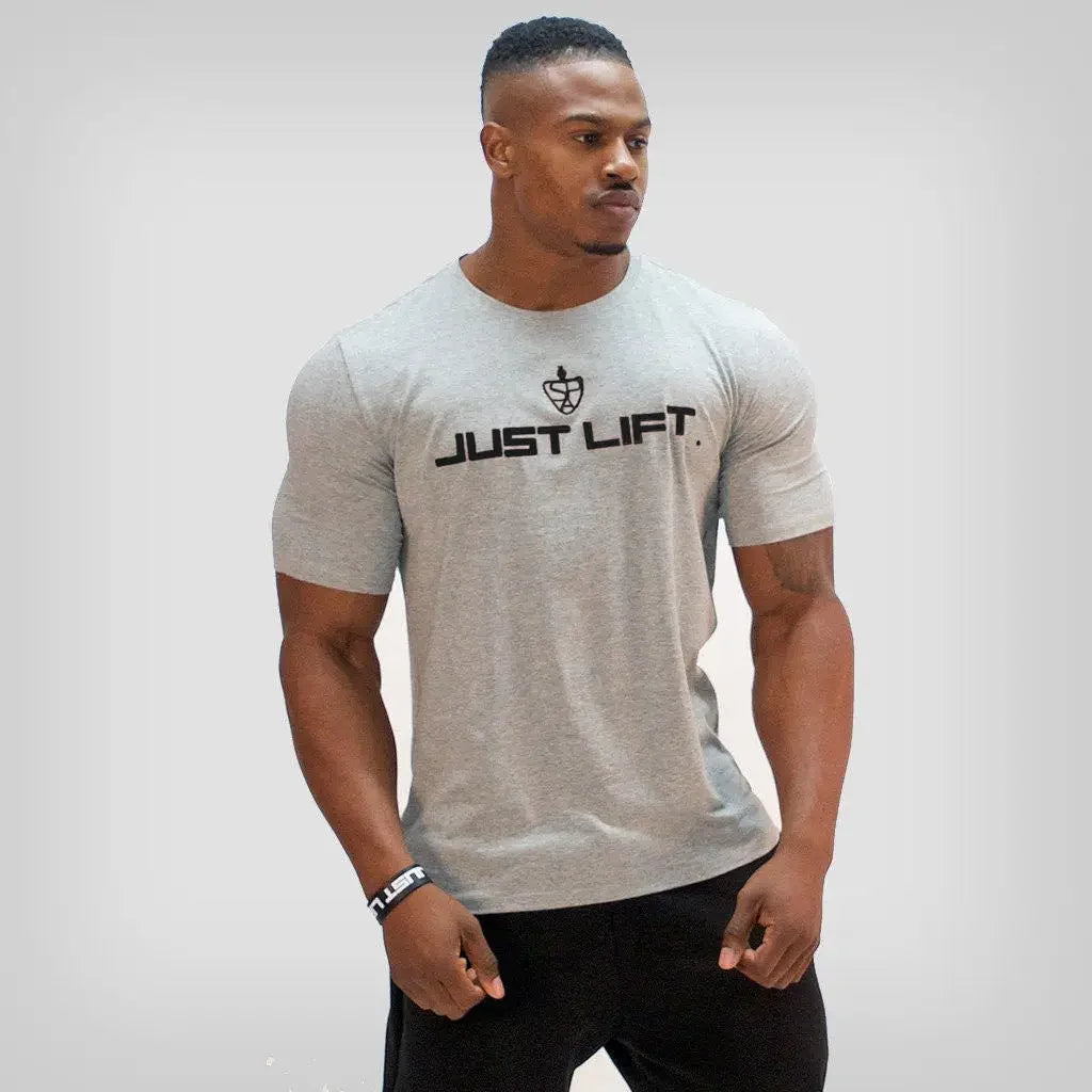 Cotton Men's Sports T-shirt Short Sleeved Running Shirt Training Fitness Round Neck Casual Designer Style High-quality