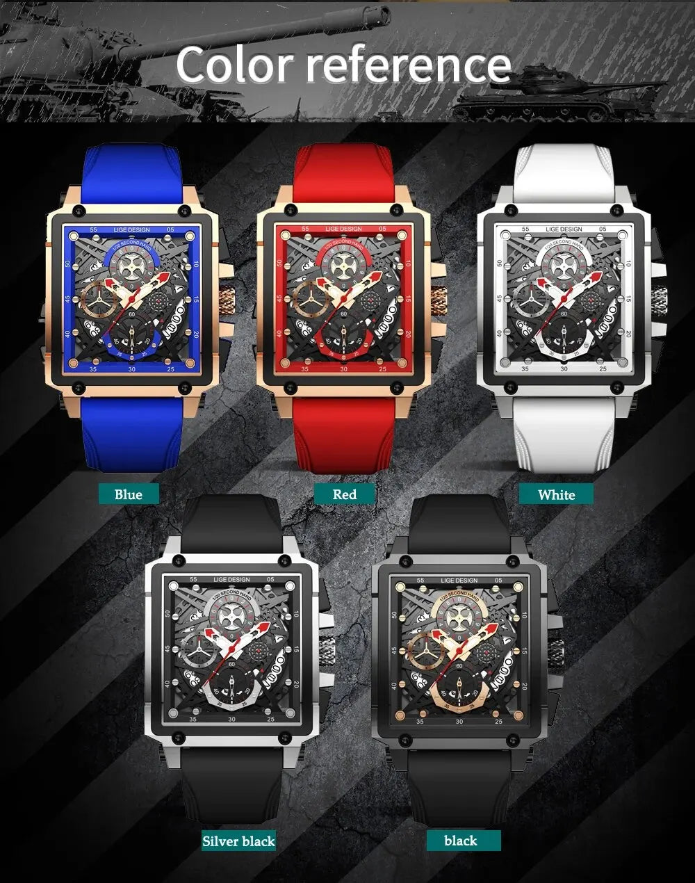 LIGE Men Watch Top Brand Luxury Waterproof Quartz Watches For Men Sport Chronograph Wristwatch Men Clock Relogio Masculino