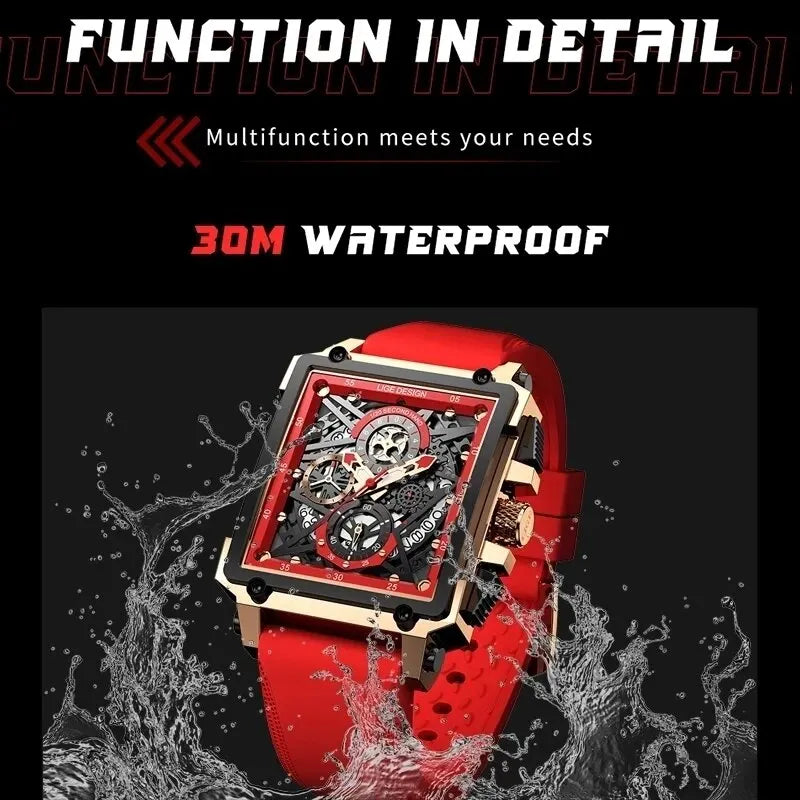 LIGE Men Watch Top Brand Luxury Waterproof Quartz Watches For Men Sport Chronograph Wristwatch Men Clock Relogio Masculino