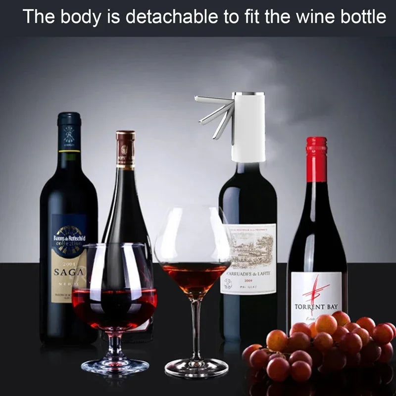 Electric Wine Separator Smart Alcohol Dispenser Quick Aerating Awakening Wine Decanter Dispenser Pump Bar Wine Pourer for Party