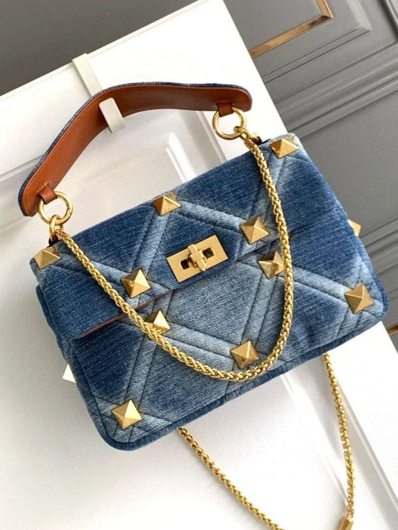 2025 New Denim Rivet Bag Luxury Designer Handbag Crossbody Bags for Women luxury purses and handbags