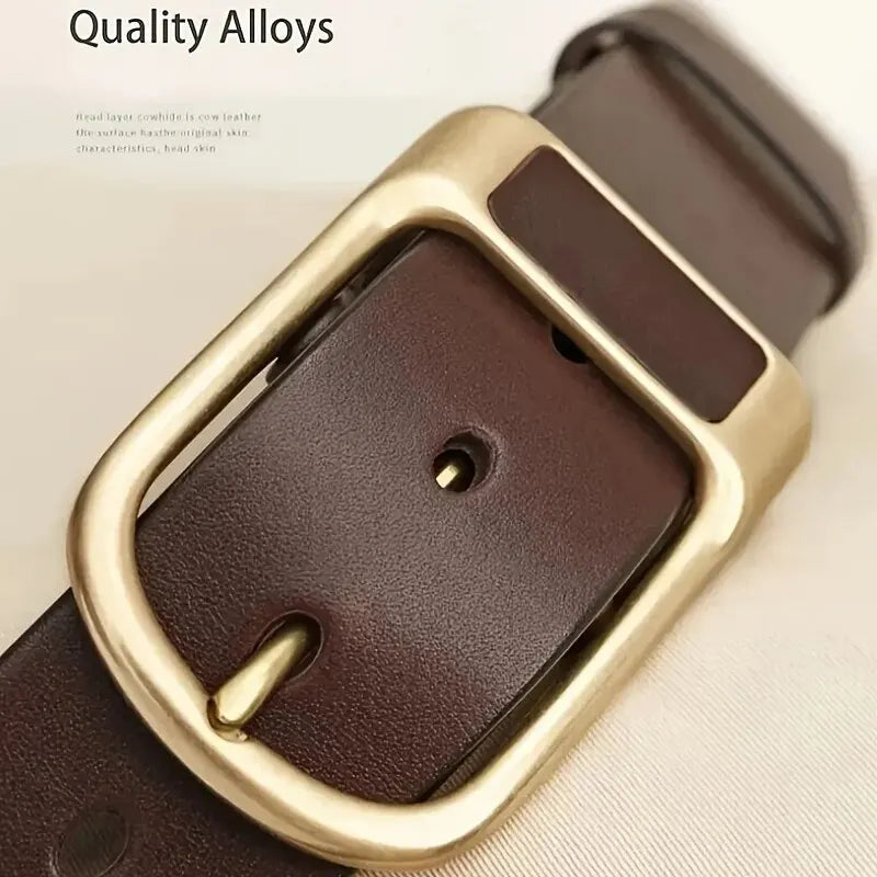 Men's Trendy Casual Belt For Men Coboy Style Belts Pin Buckle Belt Jeans Retro Belt Business Casual Belt