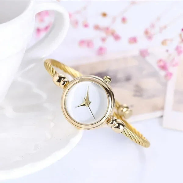 Automatic Watch Women Small Gold Bangle Bracelet Luxury Watches Stainless Steel Ladies Quartz Wrist Watch Brand Casual Women