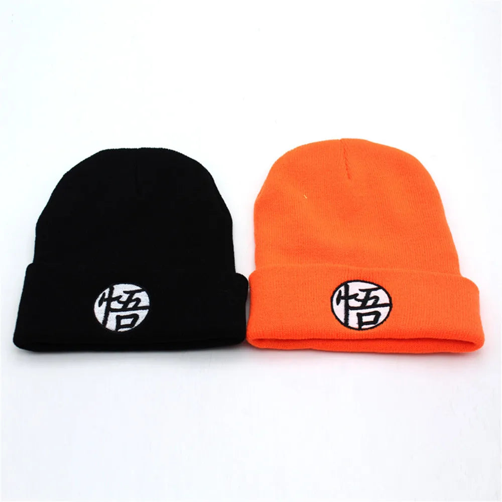 Dragon Ball Z Beanie-Mütze Son Goku Master Roshi Damen Herren Gestrickte warme Wintermützen Hip-Hop Casual Cuffed Bonnet Cosplay-Mütze