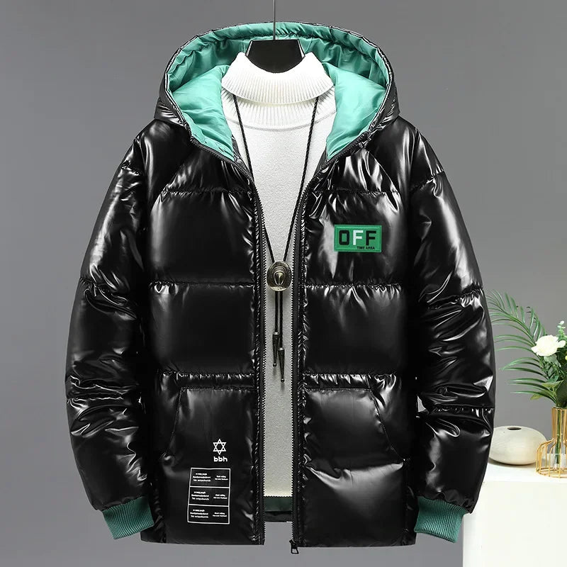 Brand Thicken Mens Parkas Jacket Oversized Warm Winter Puffer Coats Men 2024 Harajuku Fashion Male Loose Cotton Padded Jackets