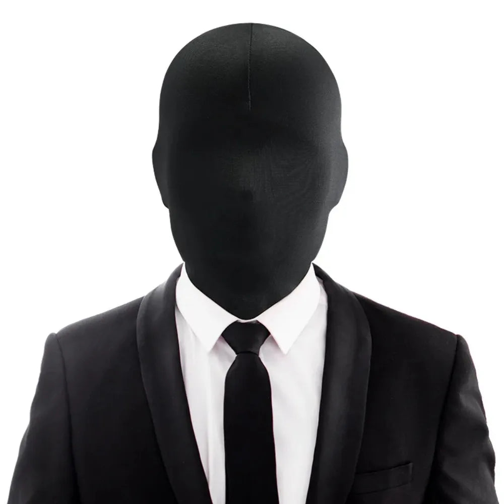 Black Hood Halloween Cosplay Costumes Spandex Full Mask Role Play Adult Ghost Festival Props Party Carnival Dress Up Accessories