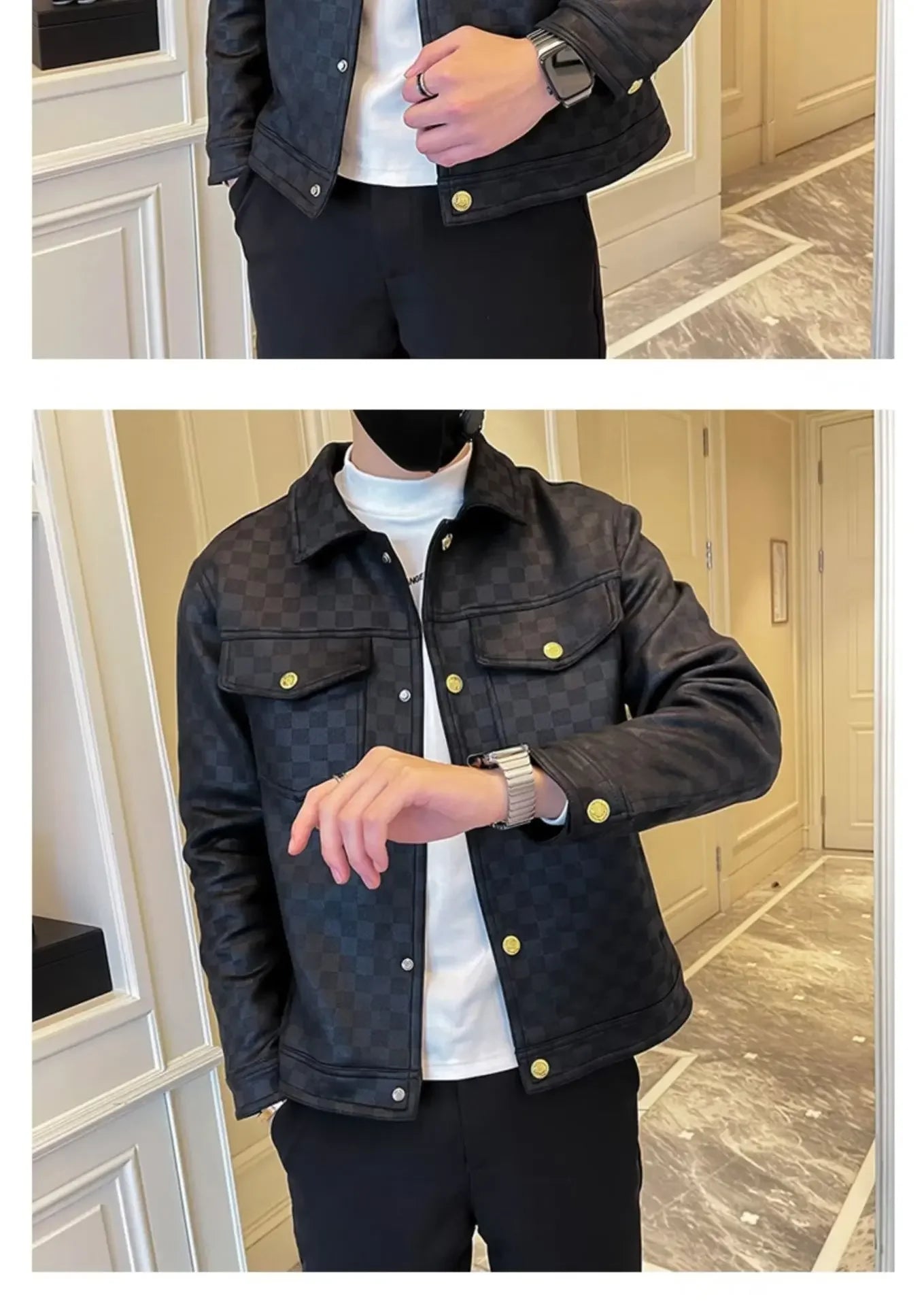 New 2023 Autumn/winter Men's Jacket Korean Style Slim Fit Smooths Your Silhouette Casual Thin Youth Jacket Topblazer