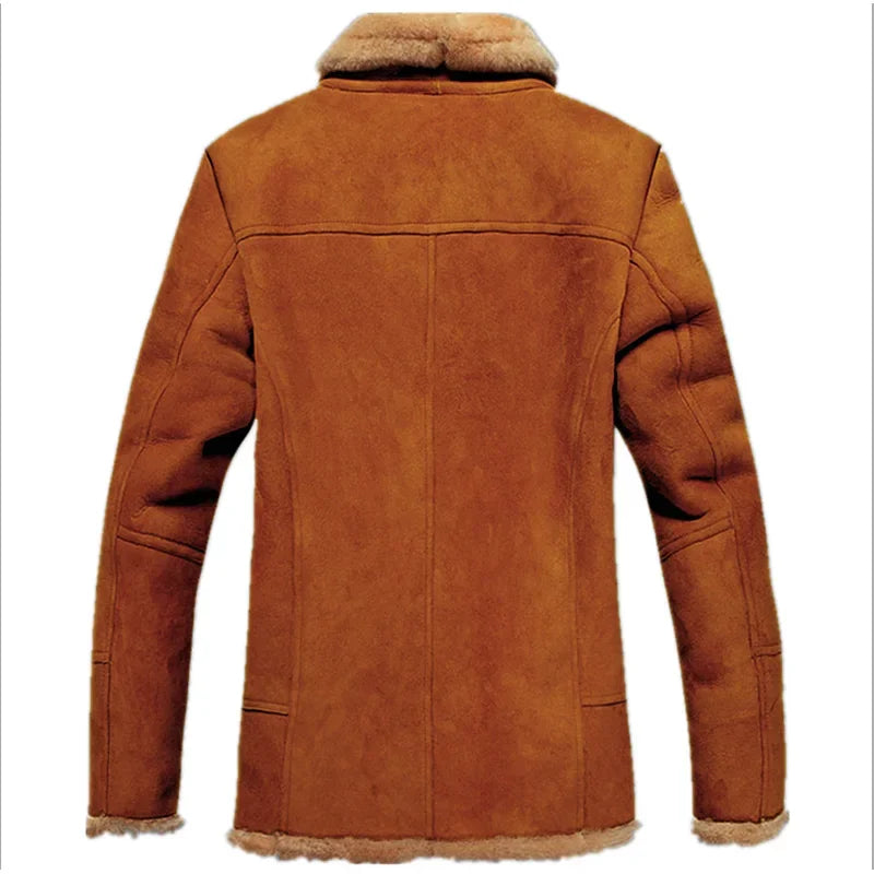 Herbst Winter Verdickte Kunstpelzjacke Herrenmantel Mode Oberbekleidung Mantel Casaco Moto Masculino Große Größe 5XL