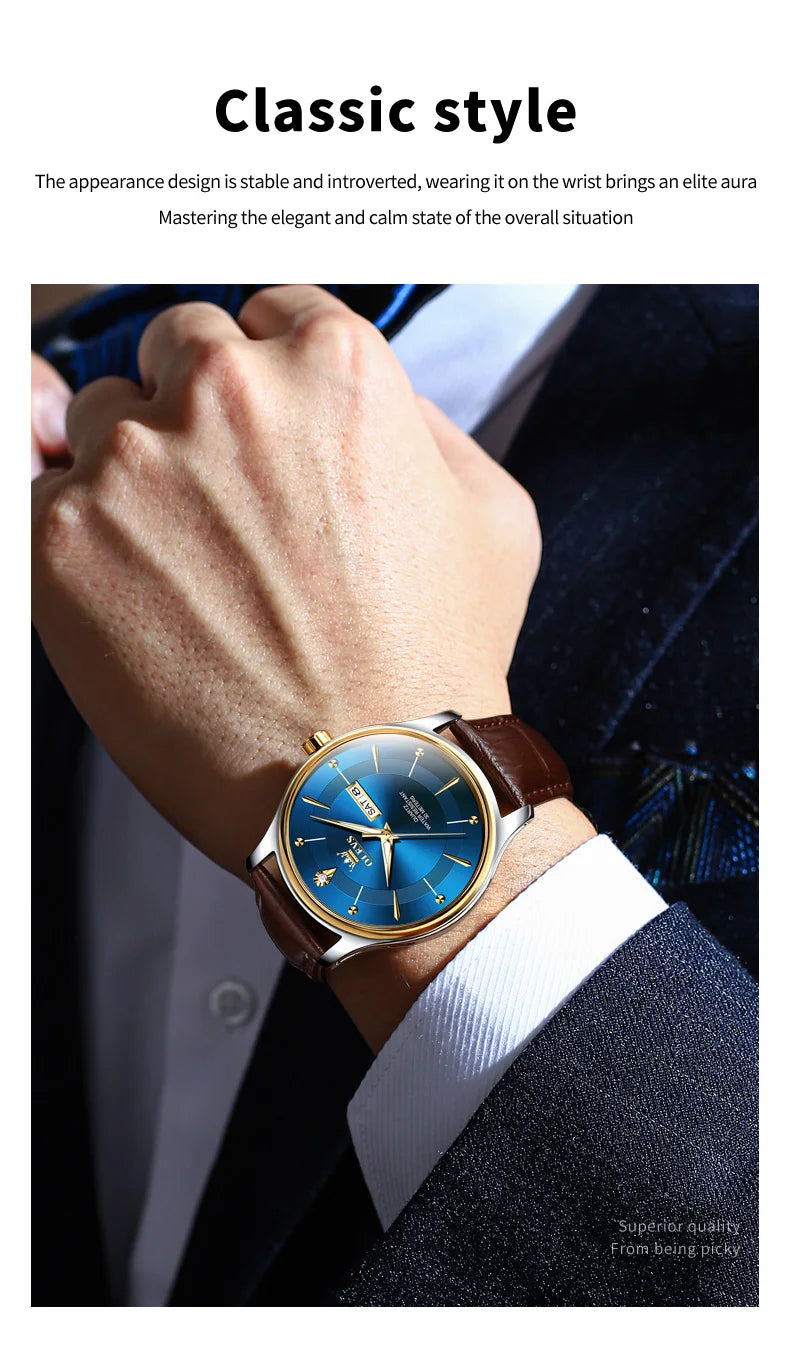 OLEVS Gold Uhr für Männer Original Quarz Uhr Luxus Elegante Woche Datum Leuchtende Wasserdicht edelstahl herren Uhren Trend