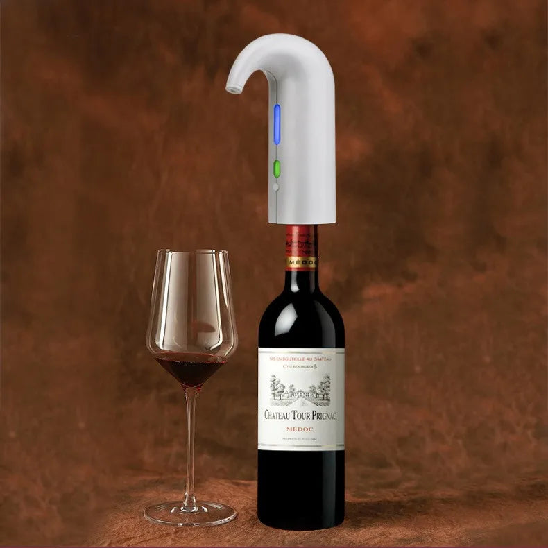 2023 INS Hot Bar Wine Accessories Tools For Rechargeable One Touch Button Decanter Wine Pump Electric Wine Aerator