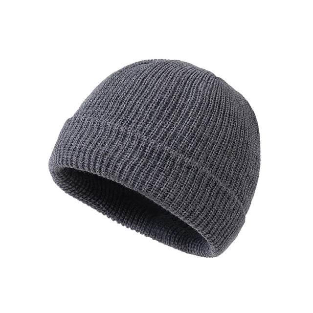 Rimiut Strickmütze für Damen und Herren, Wollmütze, modisch, schlicht, warm, Skullies, Beanies, solide Herbst-/Wintermütze, trendiger Stil