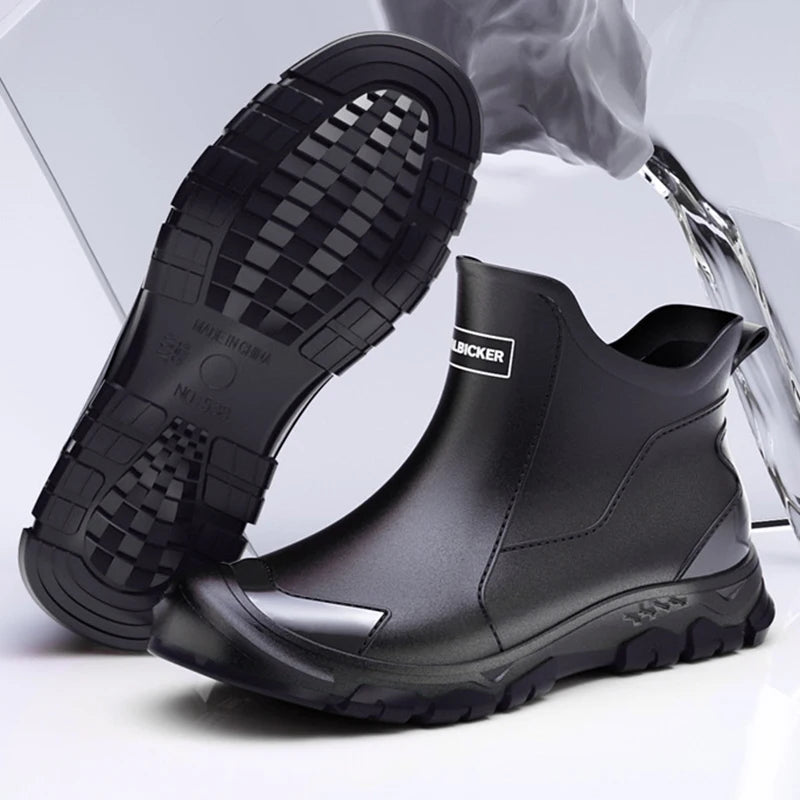 Neue rutschfeste leichte Outdoor-Schuhe Herren Regenstiefel wasserdichte Gummi-Angelschuhe Langlebige wasserdichte Gummi-Angelschuhe 39-45