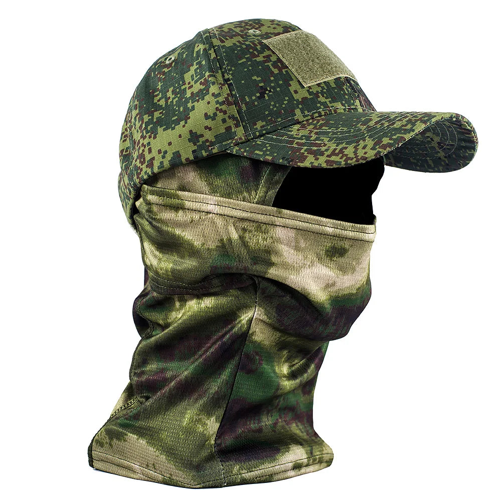 Taktische Camouflage Maske Hut Baseball Kappe Beanies Military Skullies Unisex Hip Hop Strickmütze Elastische Outdoor Kappe