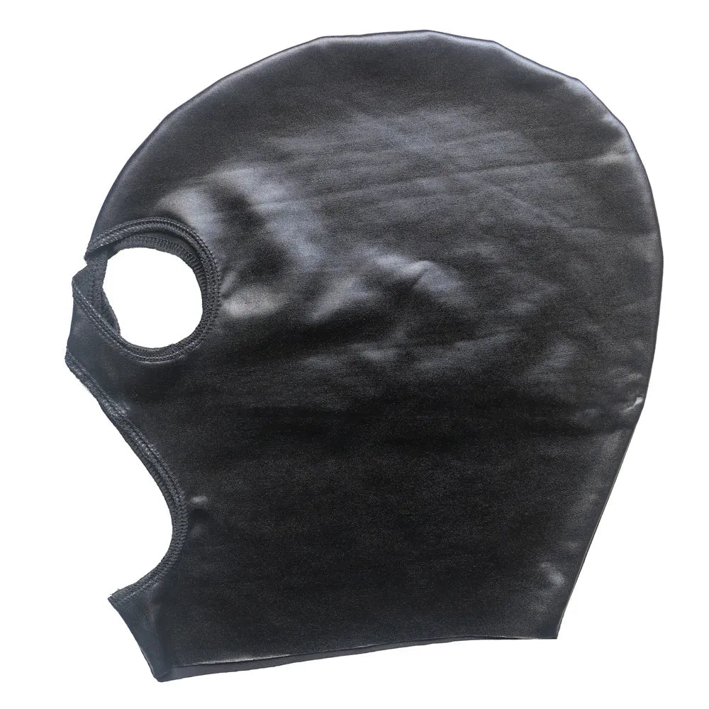 Women Men Latex Cosplay Face Mask Unisex Open Eyes and Mouth Breathable Headgear For Halloween Sexy Party Costumes Accessories