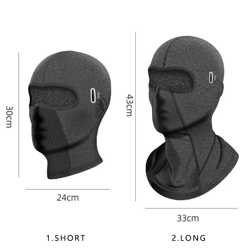 Winter Warm Cycling Cap for Men Bicycle Motorcycle Balaclava Windproof Sports Scarf Velvet Bike Face Cover Women Hiking Ski Hat