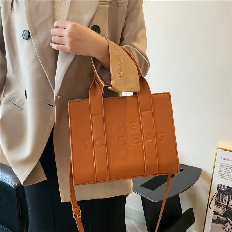 Fashion Leather Large Capacity Women Handbags Designer Letters Shoulder Crossbody Bags Luxury Big Shopper Women Tote Bag Shopper