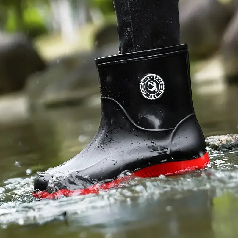 Waterproof Rubber Rain Fishing Shoes Men Rain Boots Washing Outdoor Non-slip Durable Rain Shoes for Men зимние сапоги мужские